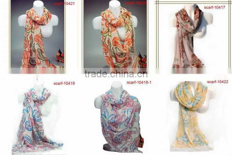 wide solid color cotton scarf