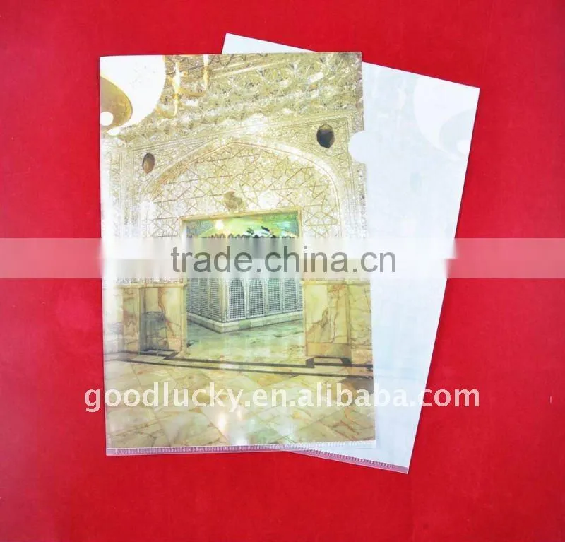 2016 wholesale new document file folder full color printing custom a4 size paper folder