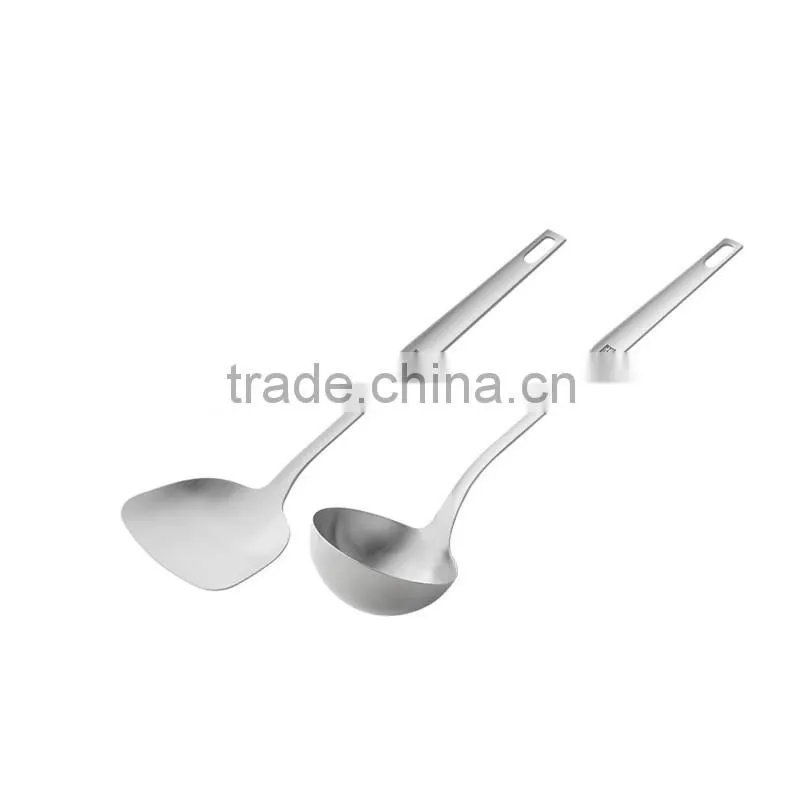 Stainless Steel Kitchen Utensil Long Handle Slotted Pancake silicon spatula shovel