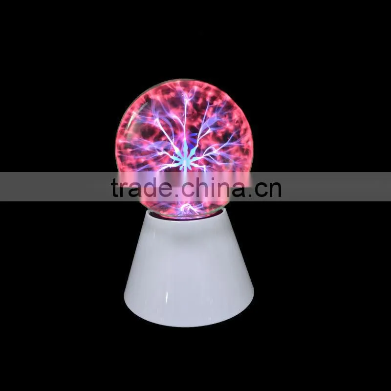 2013 hosttest festival decoration desktop 6 inch plasma light with snowflake