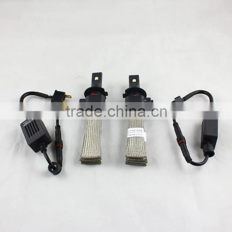 H7 fanless LED h7 headlight high power 40w 6500k xenon white h7 led headlight bulbs