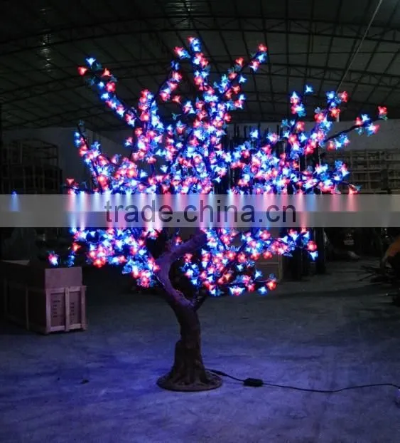 Christmas tree lights cherry tree outdoor tree decoration
