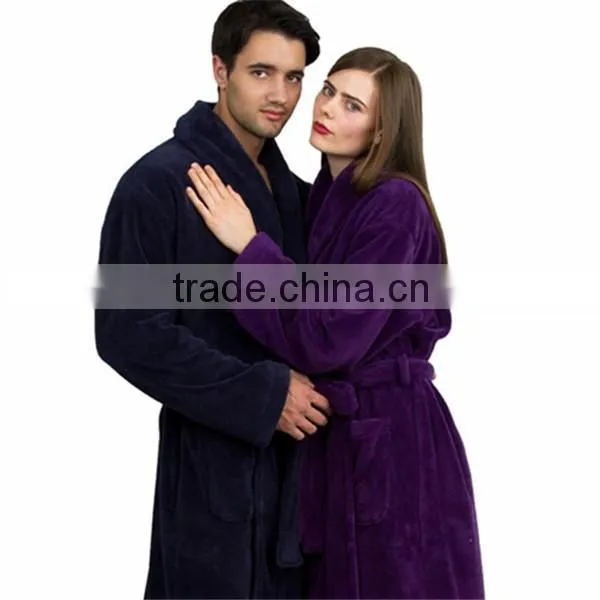 Microfiber Coral Fleece Bathrobe/Bathrobe/Microfiber Towel