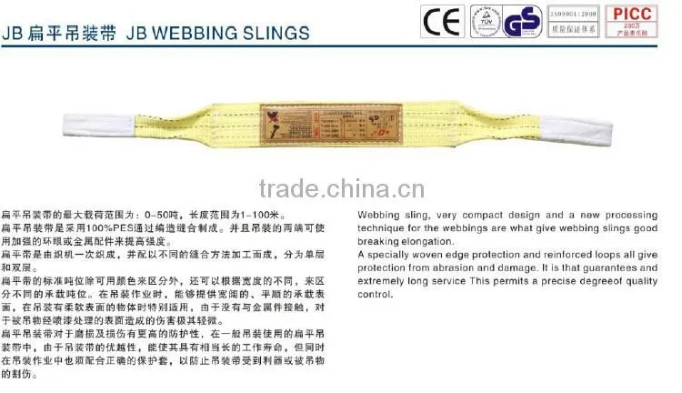 100% polyester lifting round sling