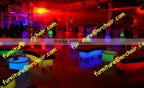 shanghai commercial event rental modern acrylic led lighted up lounge sofa