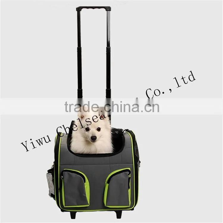 Cat cage with wheels Pet Carrier Luggage Box Dog Crate with wheels Dog Backpack Crate Rolling Wheel