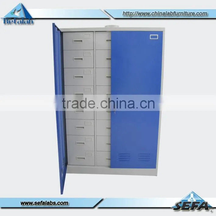Galvanized Steel Storage Cabinets With Drawer Floor Mounted Structure Laboratory Stroage Cabinet