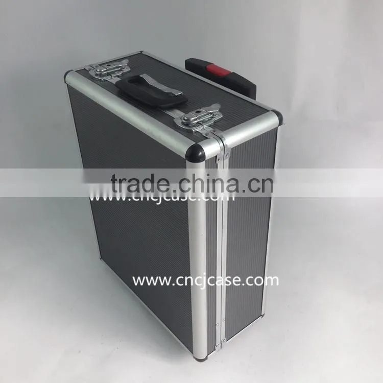 high quality aluminum luggage trolley case
