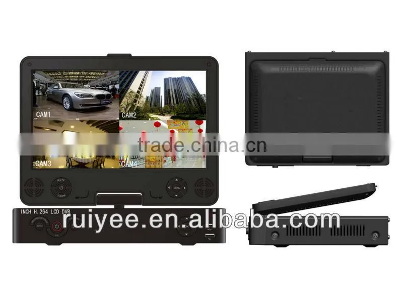 RY-6818HM H.264 CCTV network 8CH HD all-in-one DVR with LCD monitor