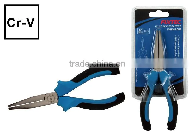 160mm/6" high quality china sheet metal hand tools flat nose pliers