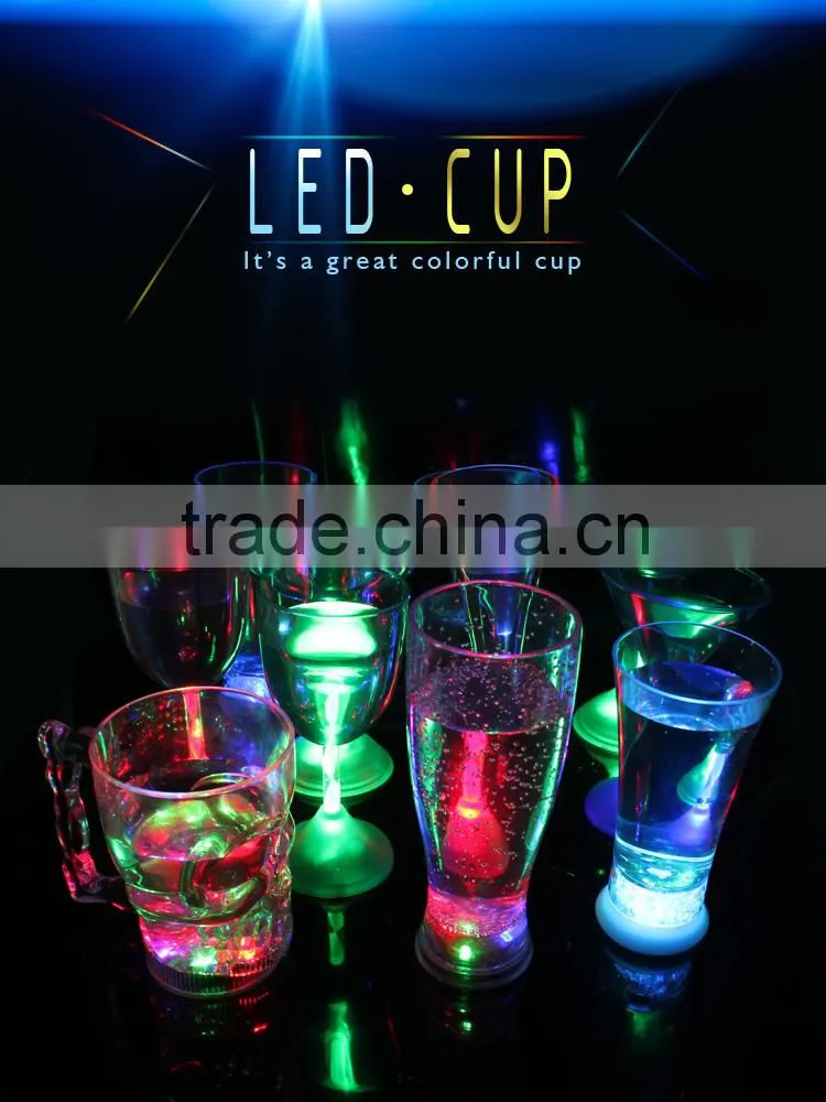 Popular LED flashing wine cup, LED glowing beer/drink cup for party