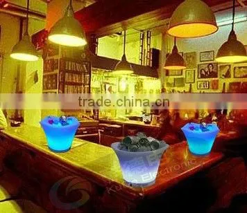 ORG Rechangeable led luminated ice bucket, bars and nightclubs design barware ice bucket fruit bucket