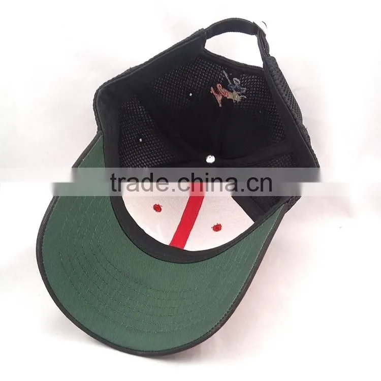 Custom 6 panel Embroidered mesh cotton fabric trucker cap