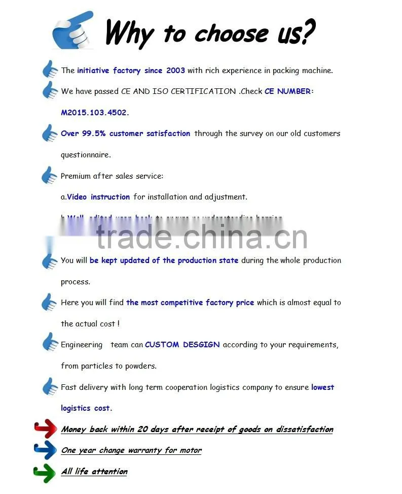 Semi automatic powder packing machine for protein powder