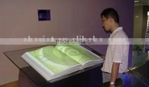 Interactive book with mini pc and projector