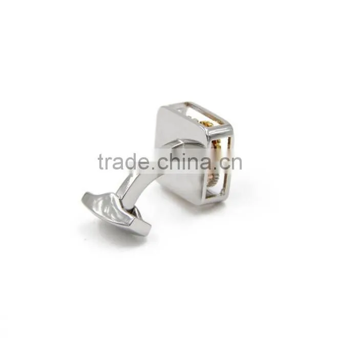 Cool excellent quality metal cogs cufflinks, cufflink for men shirt