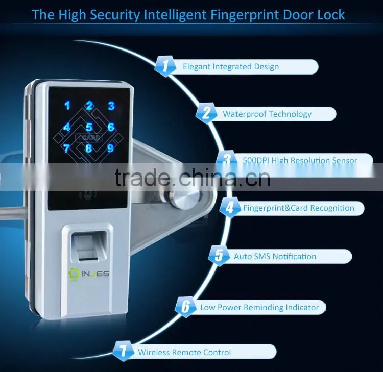 Affordable Office RFID Finger Print Biometric Door Locks With Keypad