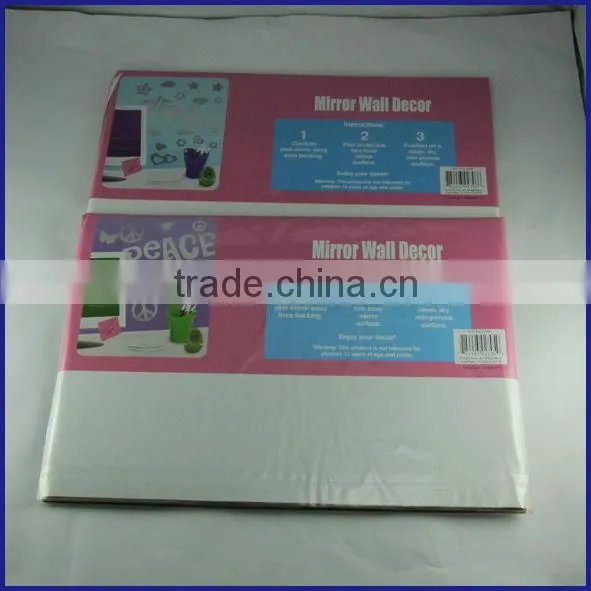 removable decorative acrylic mirror sticker