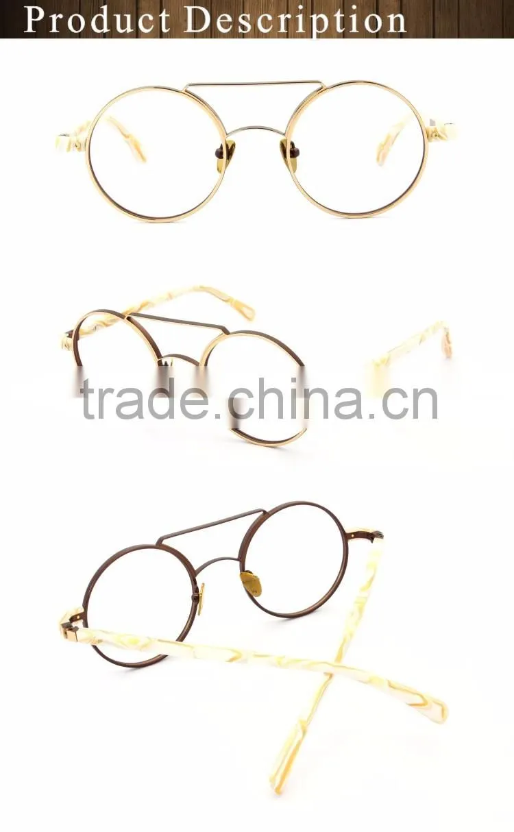 GB109 classic bridge elegant round frame reading glasses
