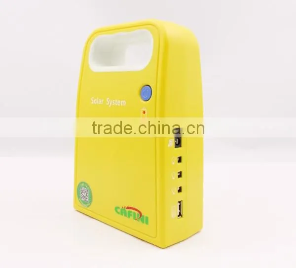 High quality yellow solar home battery backup power system