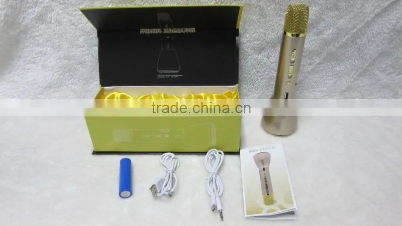 new wholesale professional Wireless Speaker USB karaoke microphone with Bluetooth