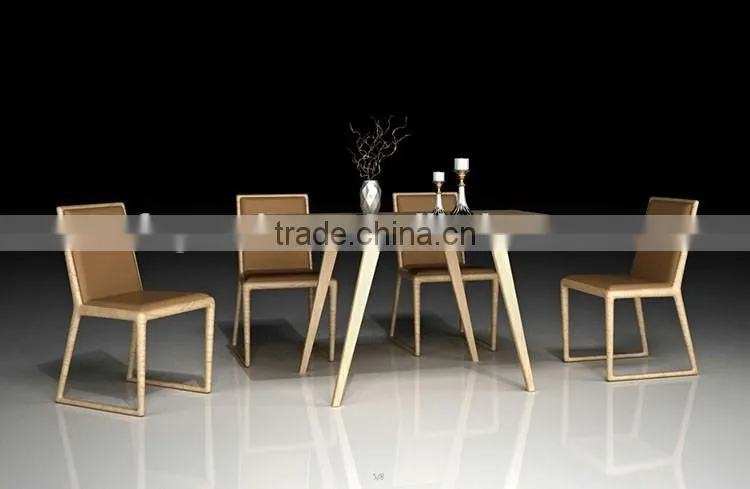 modern design furniture rectangle new style wooden dining table set