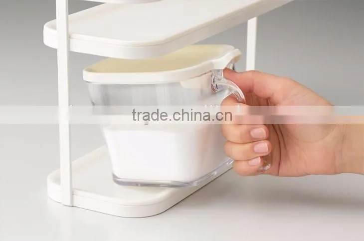 High quality and functional spice container with enclosed spoon from Japanese supplier