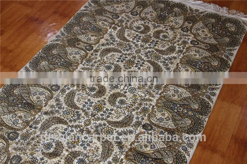 Egypt persian carpet made in iran plain 3x5ft hand knotted pure silk carpet