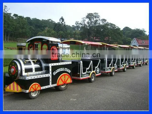 The cheapest and best selling entertainment equipment electric amusement kids train trackless tran