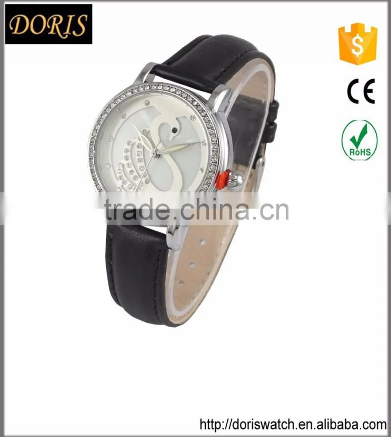 latest watches design for ladies quartz movement men leather watch