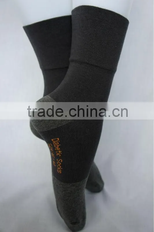 thick silver fiber diabetes socks