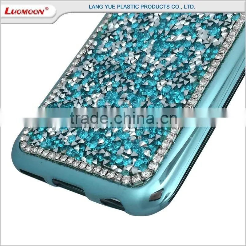 diamond-studded mobile phone case for iphone 5 6 7 se s c plus