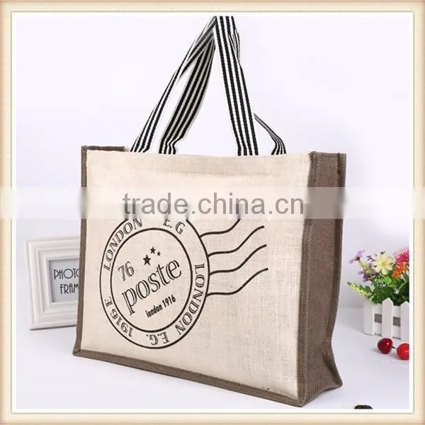 Factory Directly with High quality printed jute shopping bags