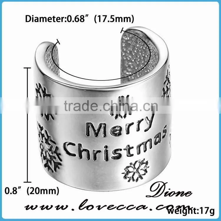 New Design personalized Punk Silver dear rings classic fashion Christmas rings