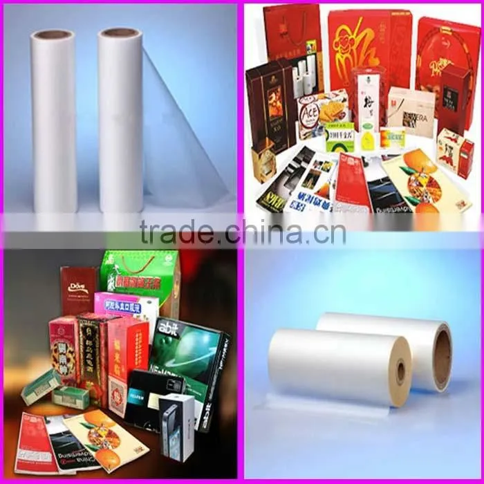 cheap 18micron laminating glossy and matte pet film 0086 13523526889