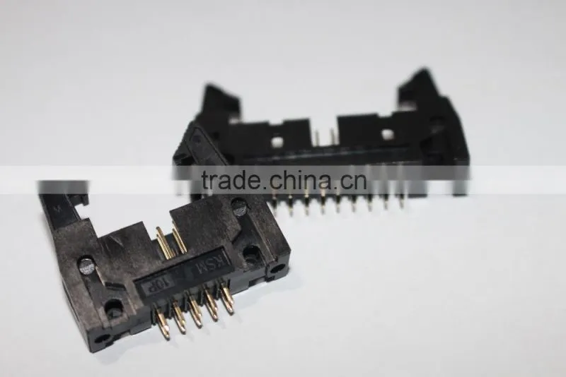 2.54mm black Big Latch v/t Ejector Header Connector 6~64pin