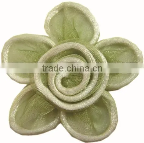 Garments accessories organza ribbon flower