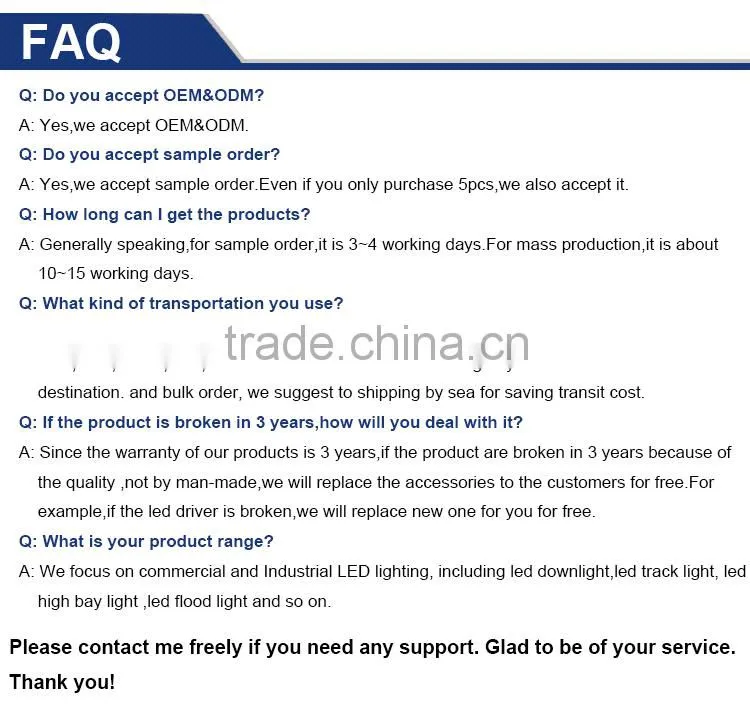 China Manufacturer Aluminum 60w led high bay light