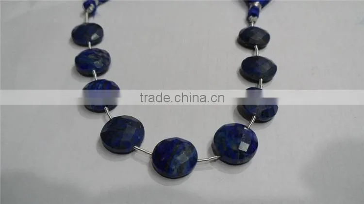 Lapiz Lazuli Coin Faceted