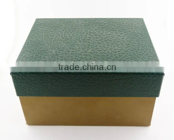 Crack style leather & wood watch box wholesale