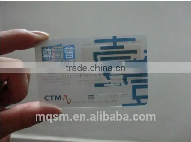 CMYK high quality print material from Meiqing factory transparent pvc rigid sheet
