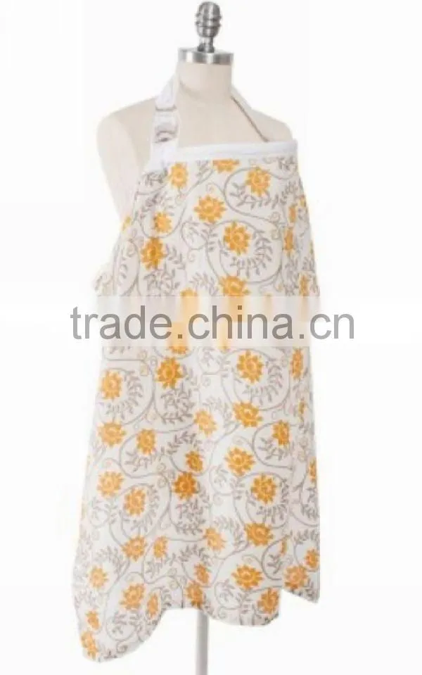 Premium Nursing Cover with Burp Cloth Covers Well for Breastfeeding Privacy Apron