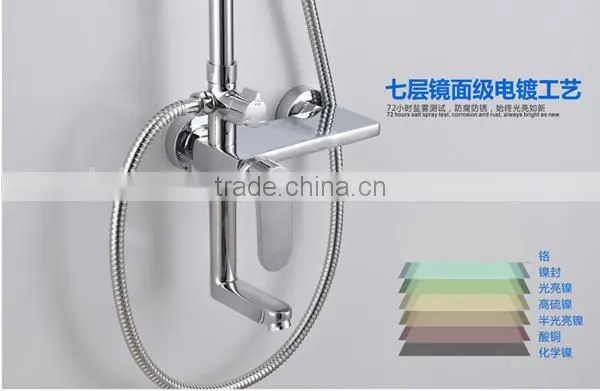 Deltar bath Led shower heads set, rain shower head set with hose