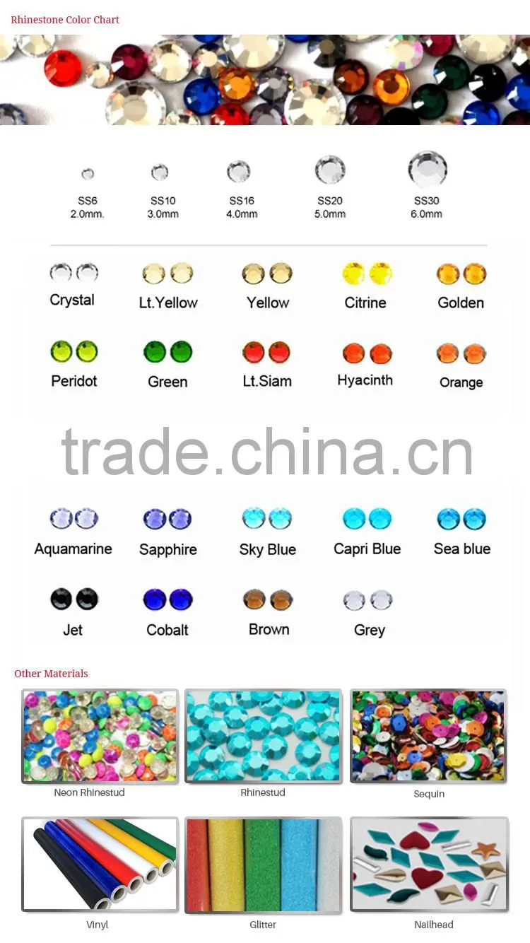 Hot Fix Fashion Rhinestone Afro Girl with Ribbon Motif Wholesales For Garment