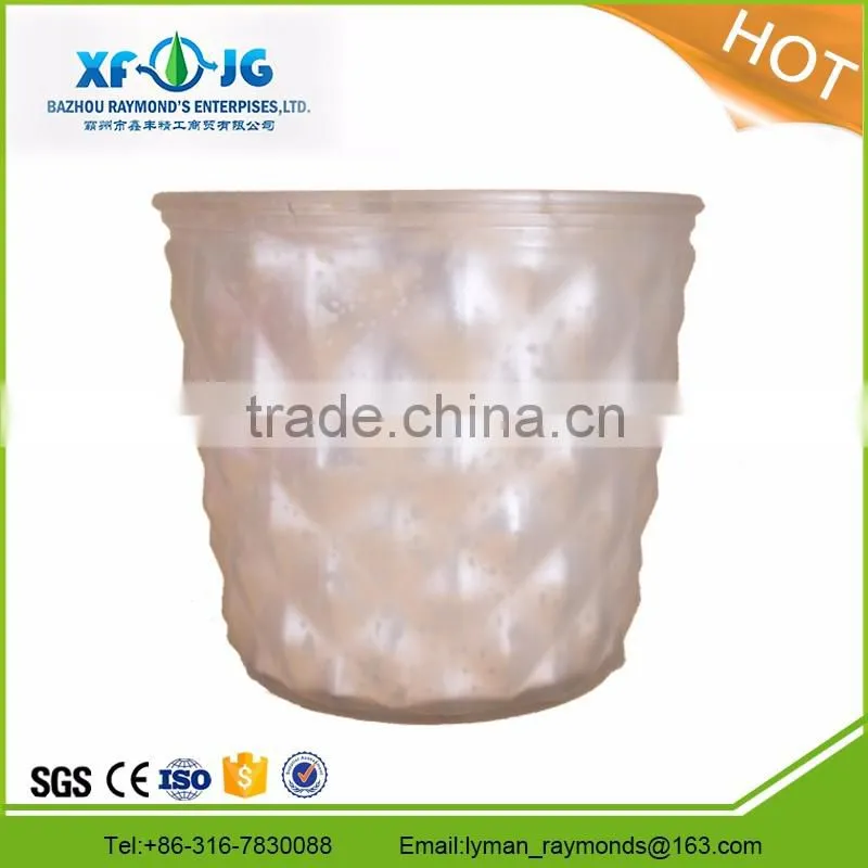 White tall glass candle holder, candle bowl