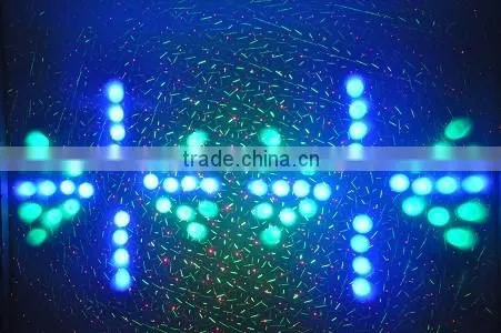 8W RGB LEDs and 150mW RG Fireworks Twinkling Laser Light