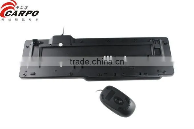 wholesale computer usb wired keyboard and mouse T400 combo