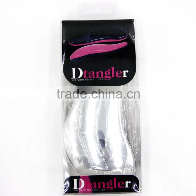 New design three colors detangling hair brush