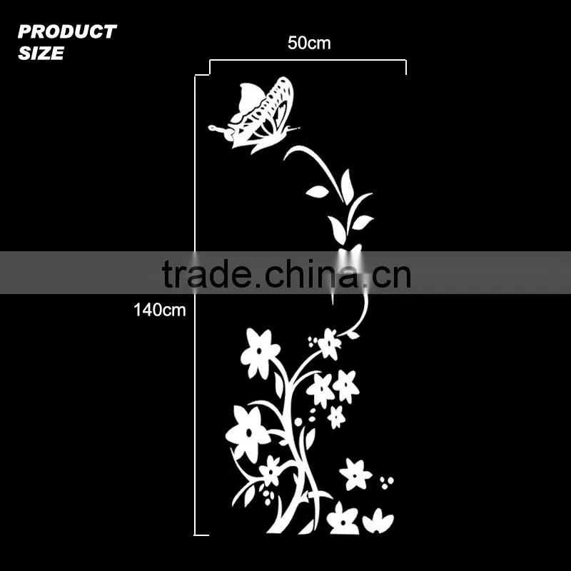 Butterfly pattern fridge door cover decals sticker for home decoration