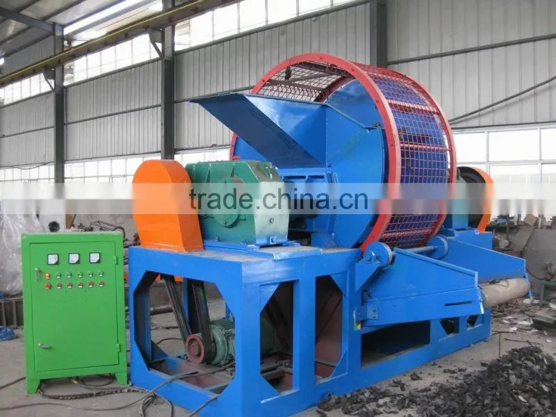 Hot sale tyre shredder machine prices with good quality blades and knives